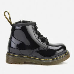 Dr. Martens Toddlers' 1460 I Patent Lamper Lace Up Boots - Black