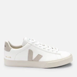 Veja Women's Campo Chrome Free Leather Trainers - Extra White/Natural