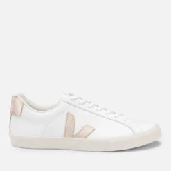 Veja Women's Esplar Leather Trainers - Extra White/Platine