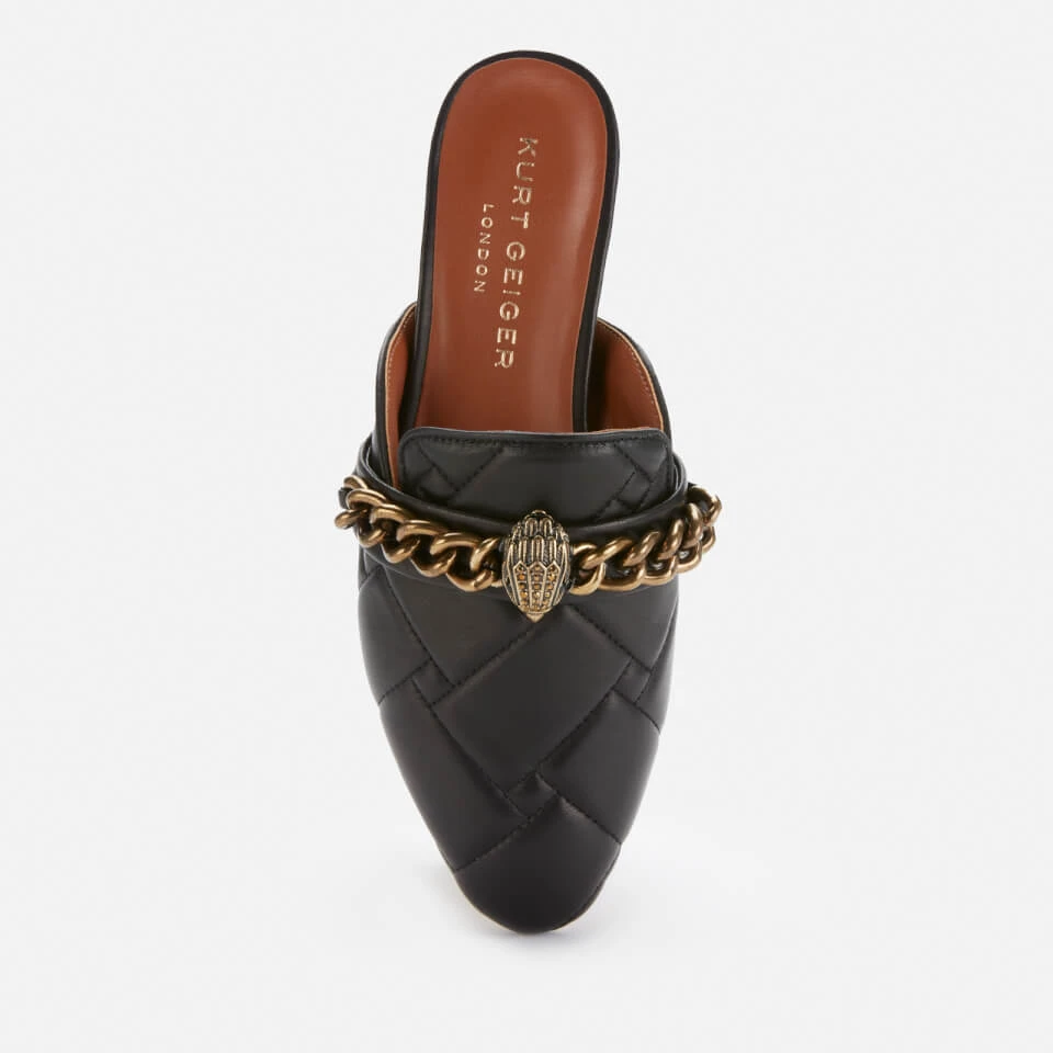 Kurt Geiger London Women's Chelsea Leather Flat Mules - Black - Image 3