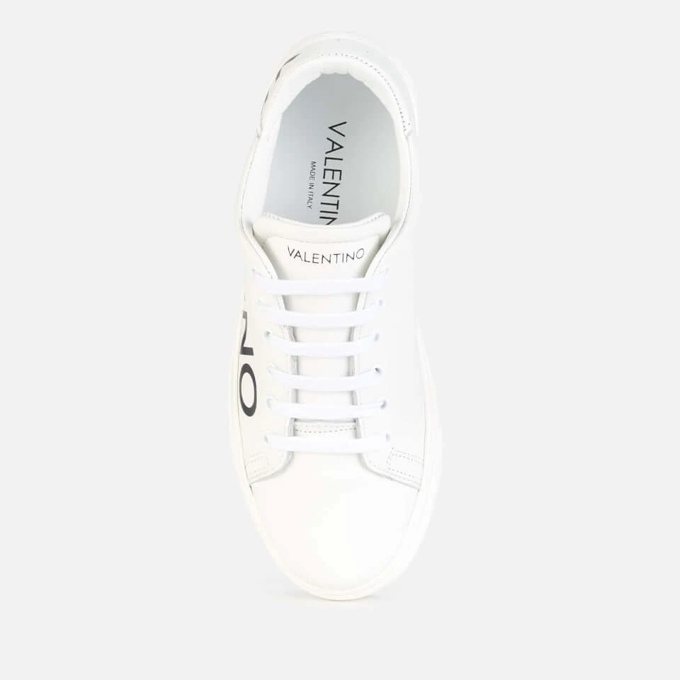 Valentino Men's Leather Cupsole Trainers - White/Black - Image 3