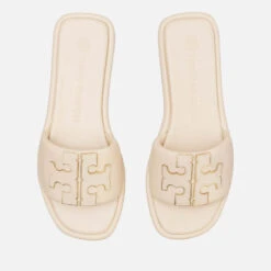 Tory Burch Women's Double T Sport Slide Sandals - Dulce De Leche