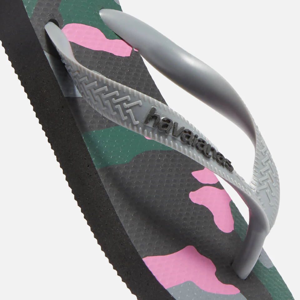 Havaianas Girls Camo Flip Flops - Black - Image 2