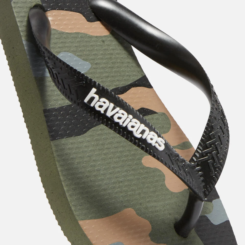 Havaianas Boys Camo Flip Flops - Green - Image 4