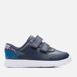 Clarks Infants Ath Steggy Leather Trainers